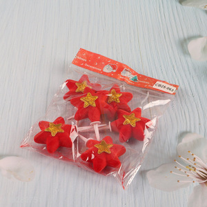 Popular products 6pcs christmas decoration christmas cake topper set