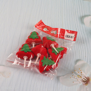 Factory supply 6pcs christmas tree christmas decoration christmas cake topper