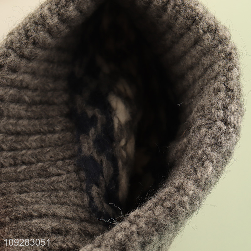 China supplier warm winter knitted hat beanies hat for men women