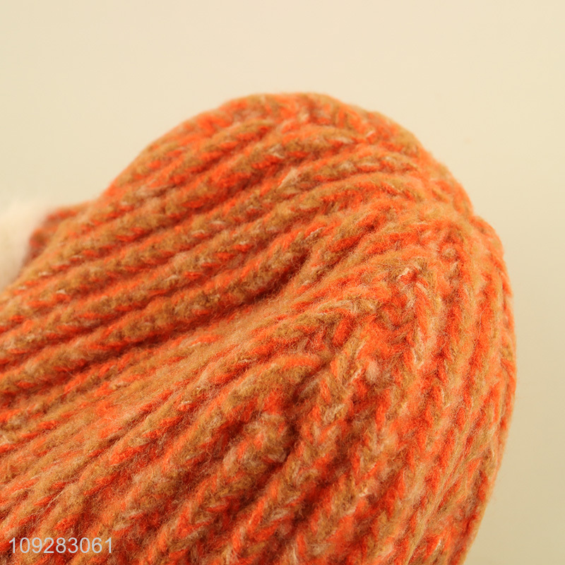 China wholesale girls winter warm knitted hat beanies hat