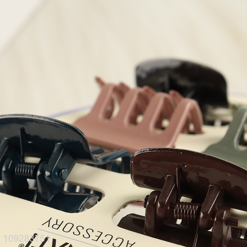 Hot products rectangle 6pcs hair claw clips hairpin set