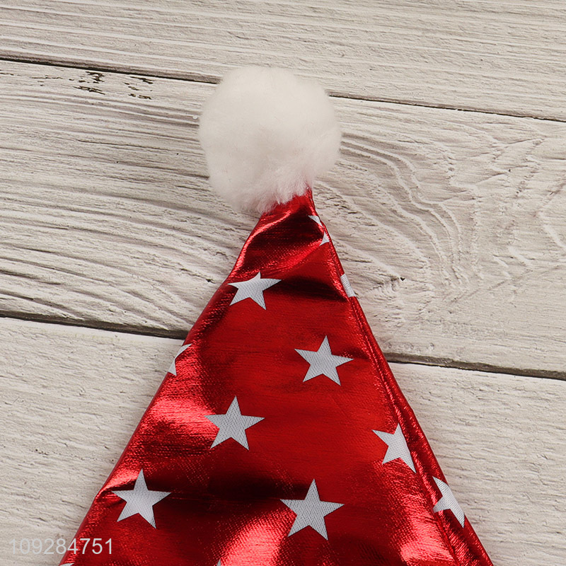 Top selling polyester star christmas hat Santa hat