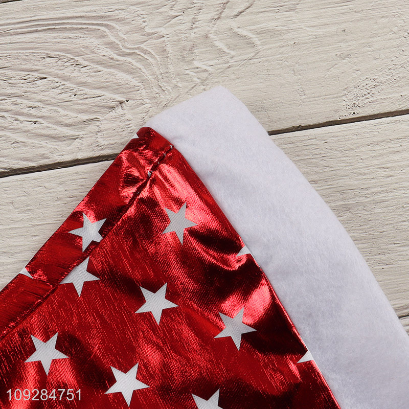 Top selling polyester star christmas hat Santa hat