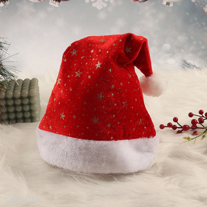 Hot items red star christmas hat Santa hat for sale