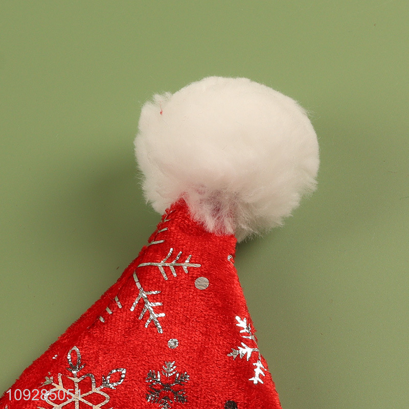 Top quality snowflakes christmas hat Santa hat for party