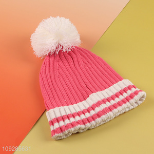 Top selling warm knitted hat beanies hat wholesale