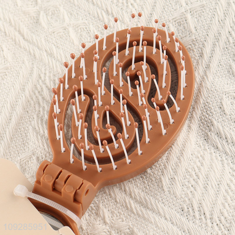 Top quality cartoon bear anti-staic hair comb hair brush