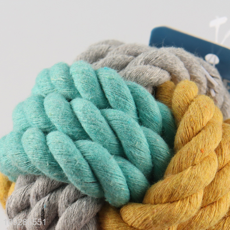 Hot selling pet cotton rope chew toys pet teething toys