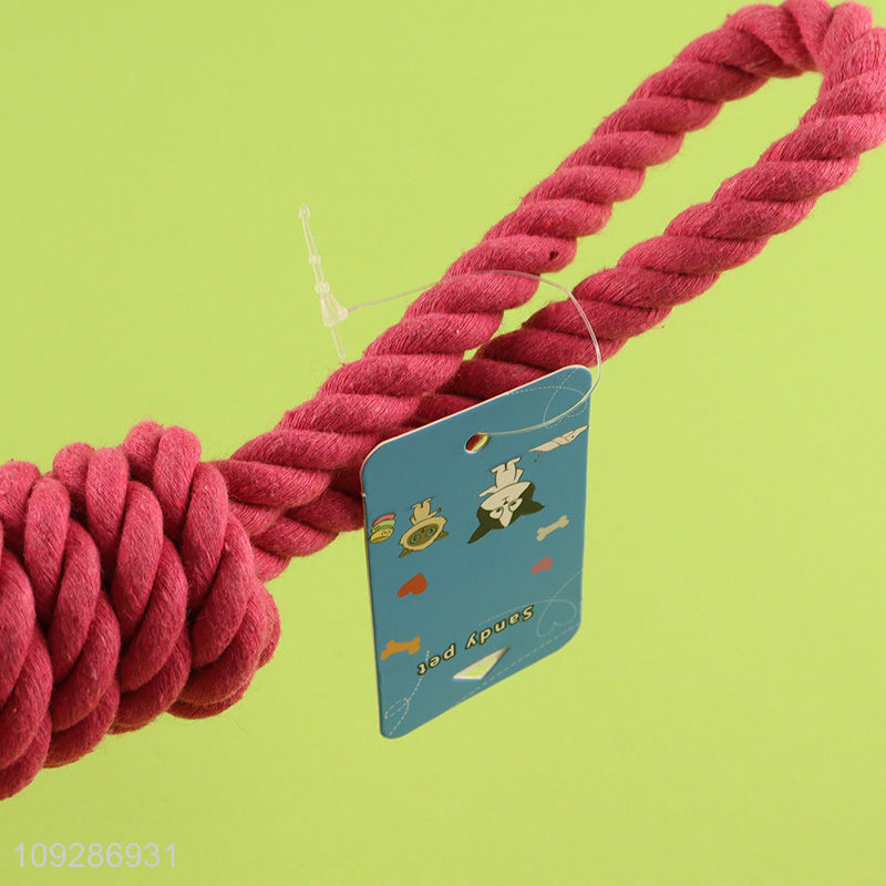 Factory direct sale cotton rope pet chew toys teething toys
