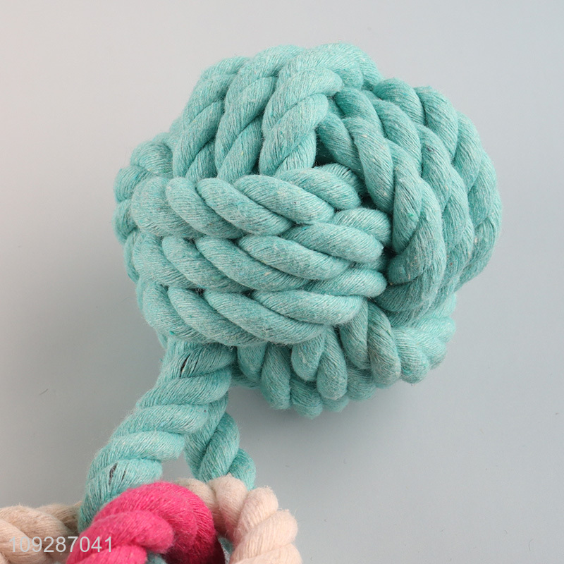 Good selling cotton rope pet chew toys teething toys