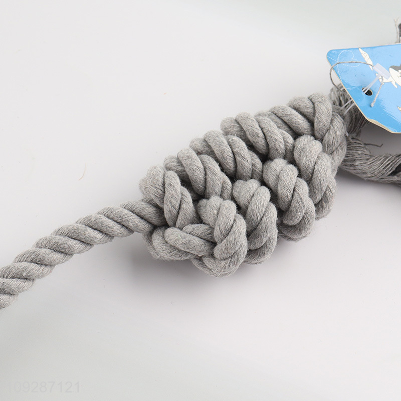 Low price pet chew toys teething toys pet cotton tope toys