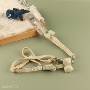 Top quality adjustable outdoor pet collar pet leash for sale