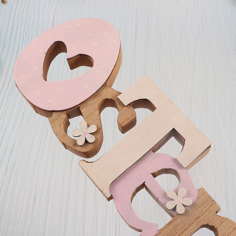 Factory direct sale wooden tabletop decor Easter decoration