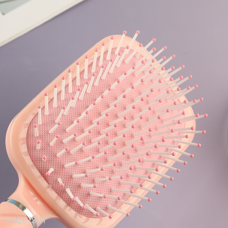 Online wholesale rectangle hair comb hair brush with makeup mirror