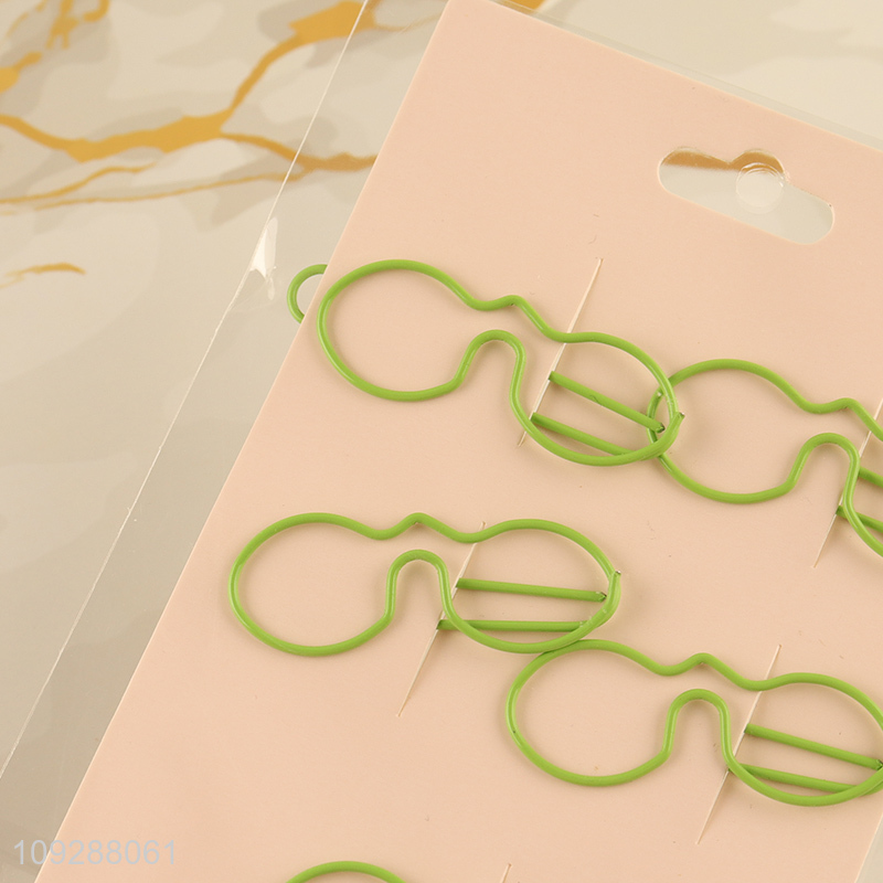 China products 5pcs iron paper clips set for stationery