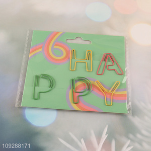 Good quality colorful iron paper clips set for stationery