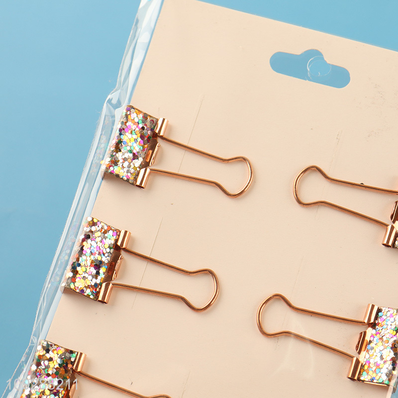 Good selling 6pcs metal stationery paper clips set