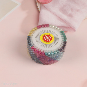 Wholesale Multicolor Sewing Pins Straight Quilting Pearl Head Pins