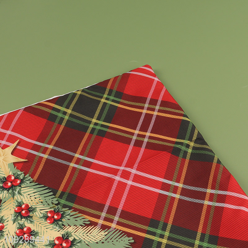 Low price xmas tree polyester pillow case for household