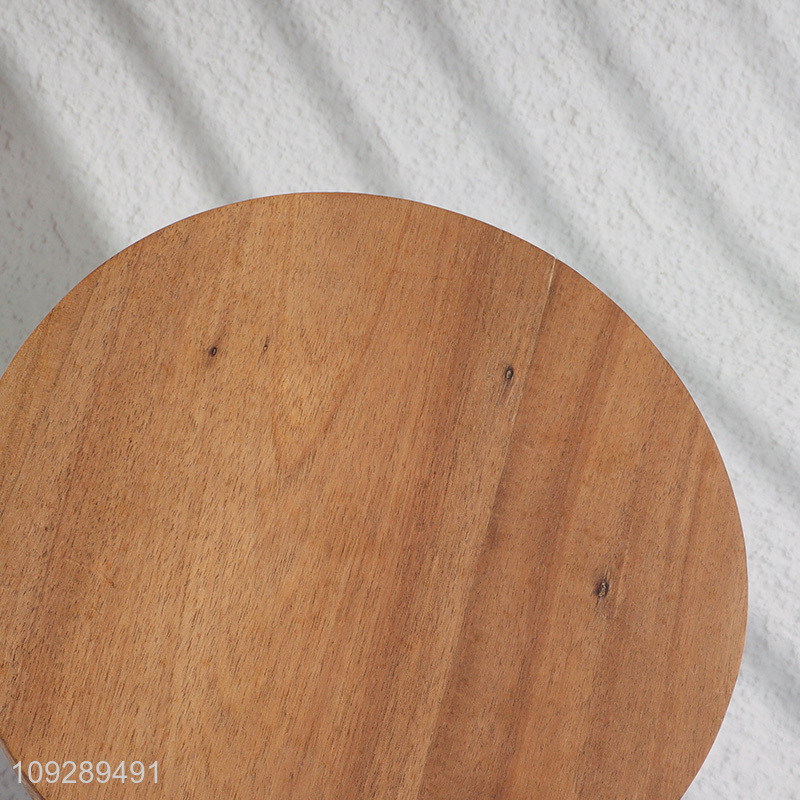 China supplier round bamboo dessert plate for sale