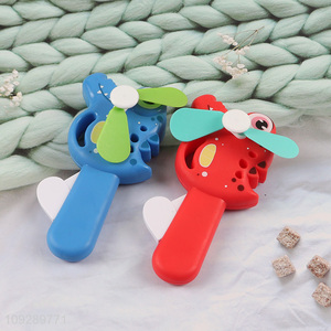 Hot selling multicolor portable cartoon handheld fan