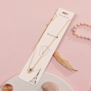 New arrival delicate copper necklace fashion jewelry for girls