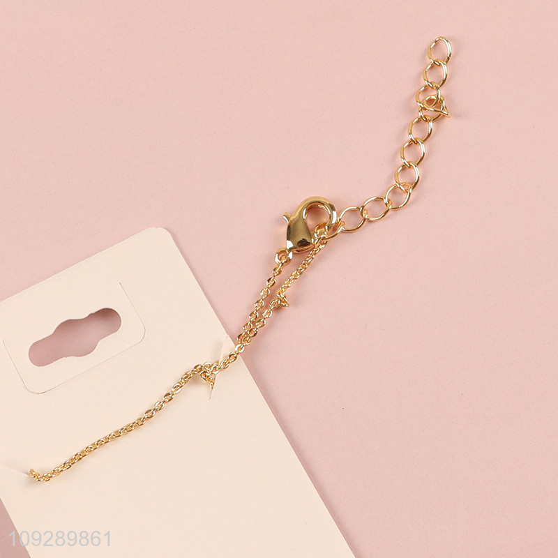 New arrival delicate copper necklace fashion jewelry for girls