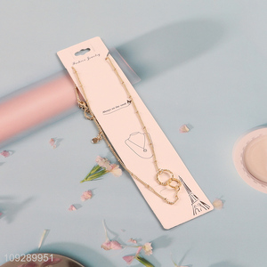 Factory price ladies copper necklace fashion jewelry for sale