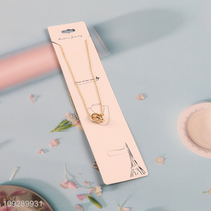 Popular products golden copper necklace fashion jewelry