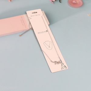 Low price copper necklace fashion jewelry for girls