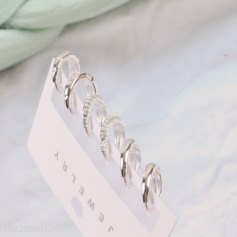 Popular products multicolor women fashion jewelry ear studs set