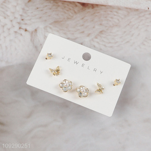 Hot products delicate fashion jewelry earrings ear studs set