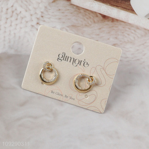 Factory wholesale women fashion jewelry earrings ear studs