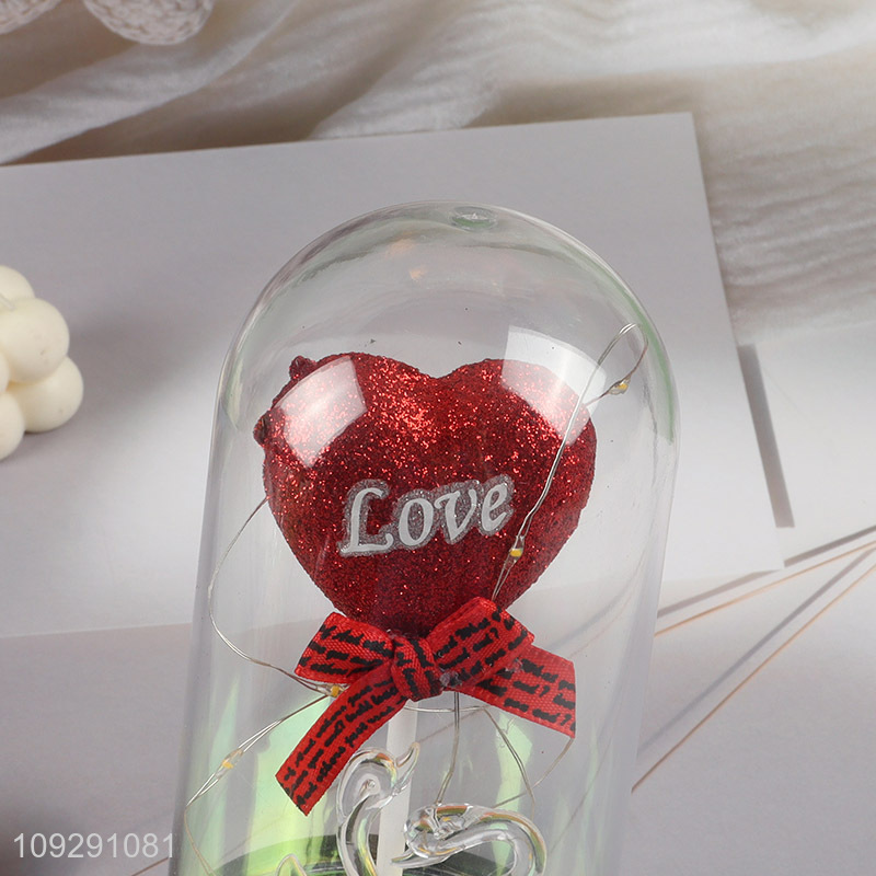 Factory wholesale ornament Valentine's Day gift with lights