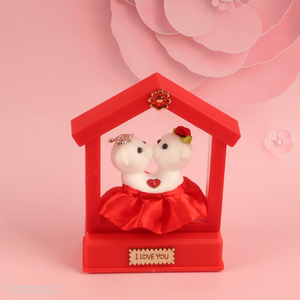 Online wholesale bear ornament Valentine's Day gift with lights