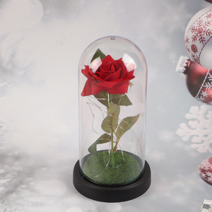 Popular product rose flower ornament lights Valentine's Day gift for tabletop