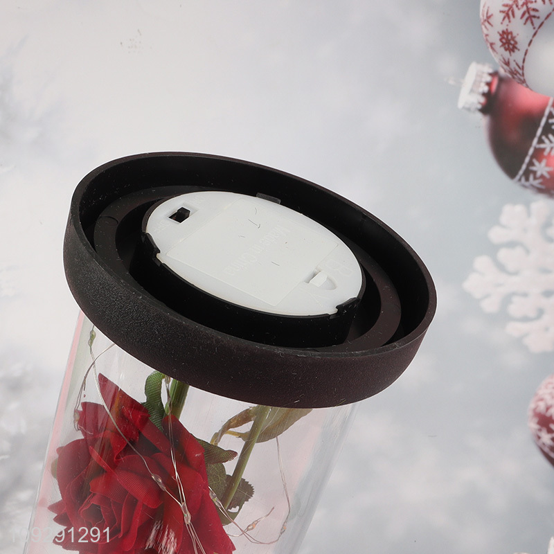 China products rose flower ornament lights Valentine's Day gift with cover