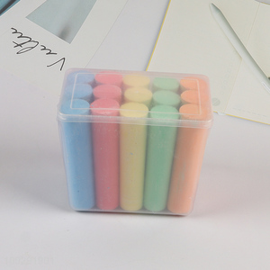 Yiwu market 15pcs non-toxic multicolor chalk set