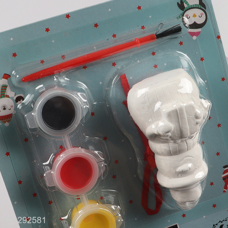 Popular products christmas series DIY gypsum painting toys