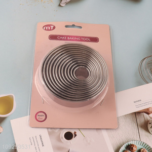 Top products round stainless steel cake mold