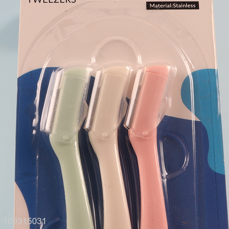 Best selling 3pcs eyebrow trimmer eyebrow razor set