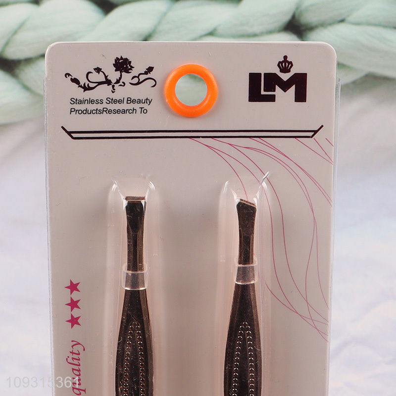 New product 2pcs eyebrow tweezers eyebrow clamps set