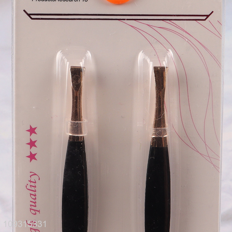 China products 2pcs eyebrow tweezers eyebrow clamps set