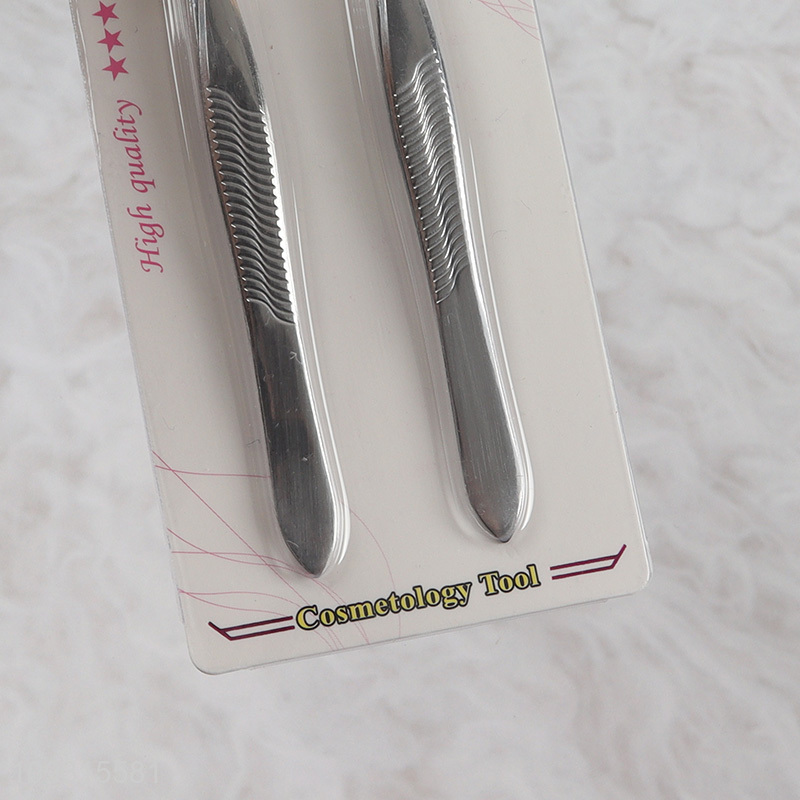 Low price 2pcs eyebrow tweezers makeup tool set