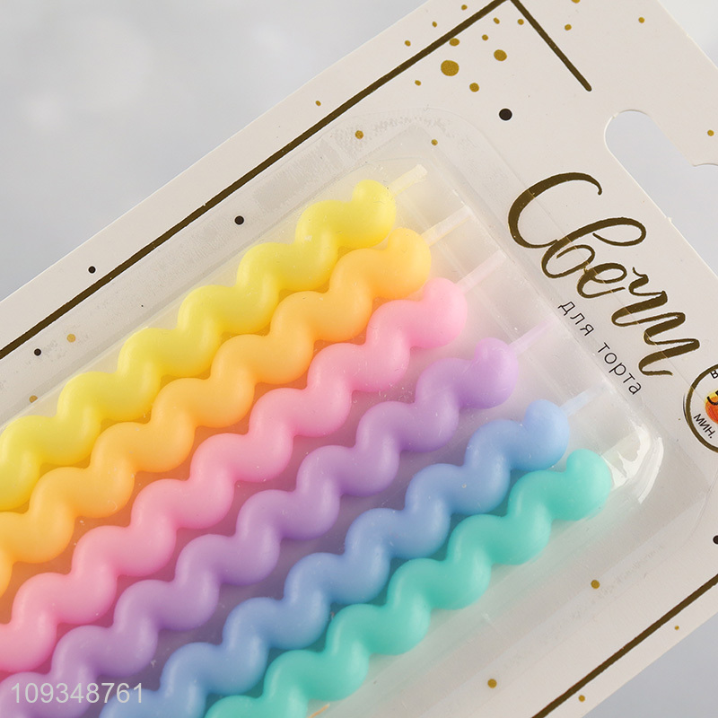 Low price colorful birthday cake candle for decoration