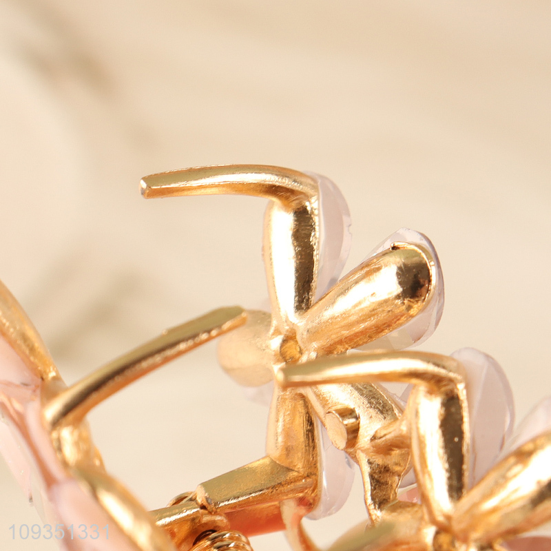 Top selling flower hair decoration hair claw clips