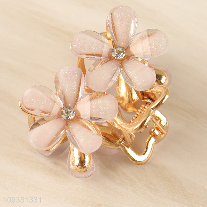 Top selling flower hair decoration hair claw clips