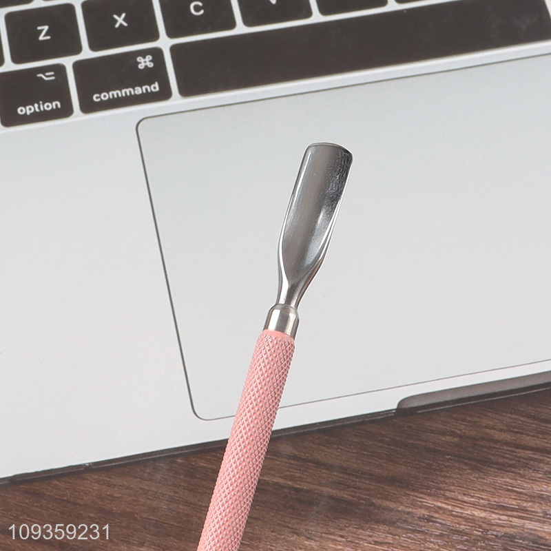 Latest products   double-ended nail cuticle pusher nail supplies
