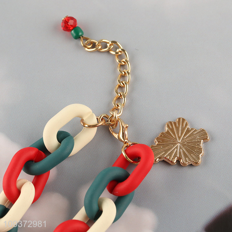 Top sale Christmas fashion jewelry alloy bracelet for gifts