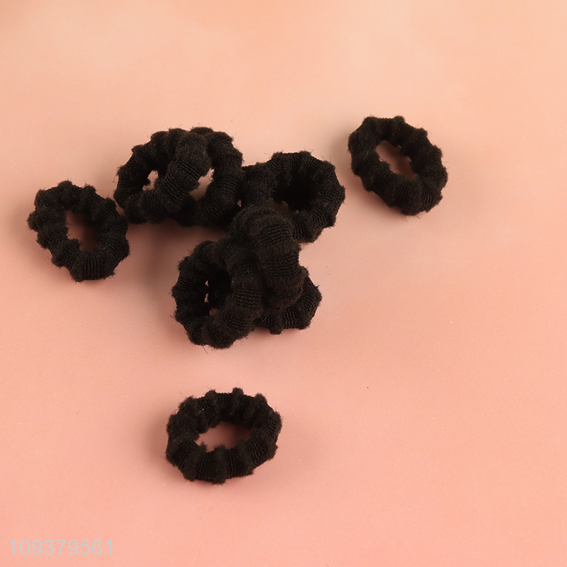 Good quality black mini hair bands hair rope